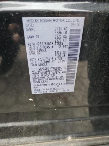 5N1AR2MM6FC602343 Nissan Pathfinder S