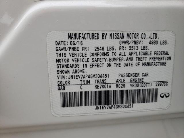 JN1EV7AP4GM304451 Infiniti Q50 Premium