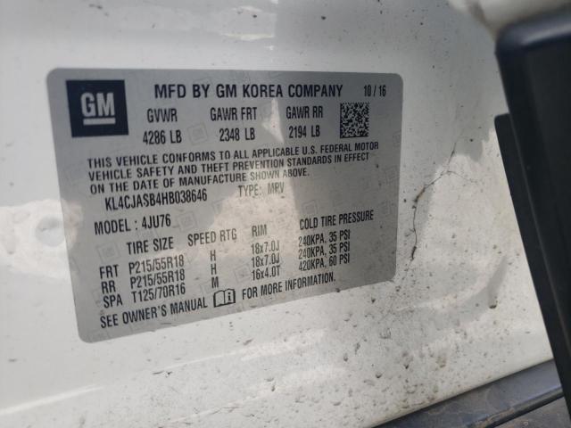KL4CJASB4HB038646 Buick Encore Preferred