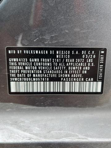 3VWCB7BU9LM057618 Volkswagen JETTA S