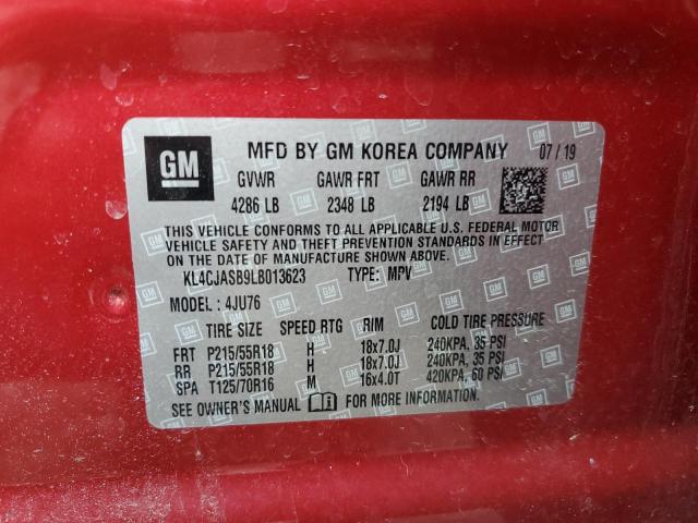 KL4CJASB9LB013623 Buick Encore Preferred