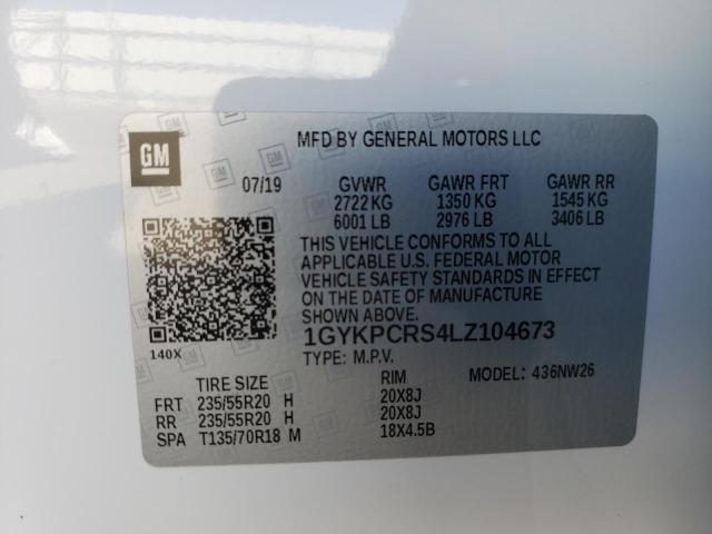 1GYKPCRS4LZ104673 Cadillac Xt6 Premium Luxury