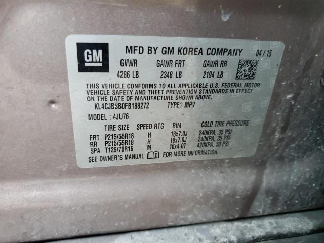 KL4CJBSB0FB188272 Buick Encore Convenience