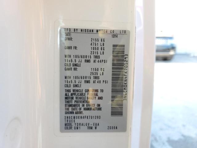 3N6CM0KN4FK701293 Nissan NV200 2.5S