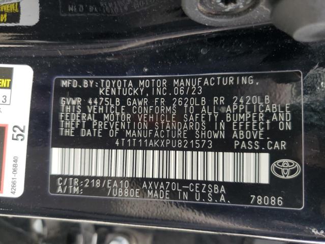 4T1T11AKXPU821573 Toyota Camry Se Night Shade