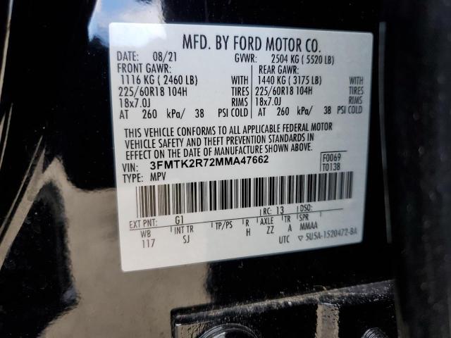3FMTK2R72MMA47662 Ford Mustang Mach-e California Route 1