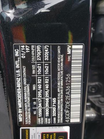 4JGDF7DE2EA361256 Mercedes-Benz Gl 550 4matic