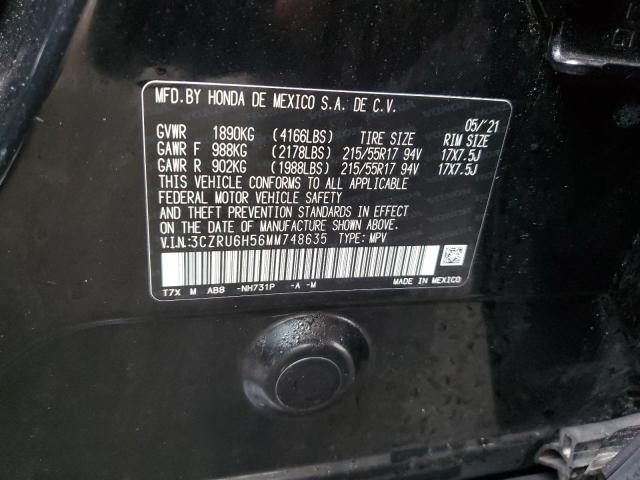 3CZRU6H56MM748635 Honda HR-V EX
