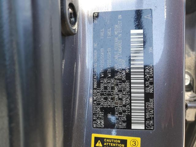 2T2ZK1BA2FC180881 Lexus RX 350