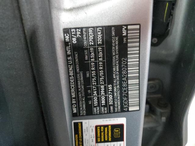 4JGDF7CE8EA280702 Mercedes-Benz Gl 450 4matic
