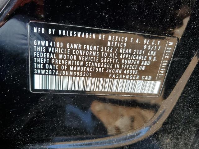 3VW2B7AJ8HM359301 Volkswagen JETTA S