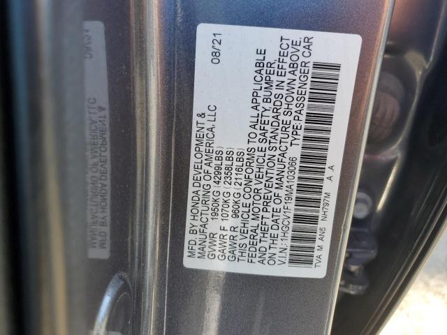 1HGCV1F19MA103066 Honda ACCORD LX