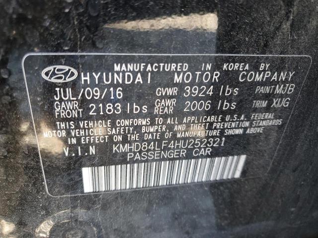 KMHD84LF4HU252321 Hyundai ELANTRA SE