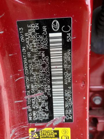 JTHBW1GG1E2039240 Lexus ES 300H