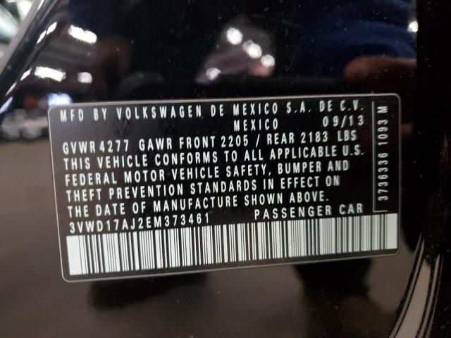 3VWD17AJ2EM373461 Volkswagen JETTA SE