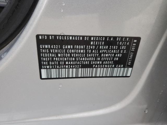 3VWD17AJ9FM244327 Volkswagen JETTA SE