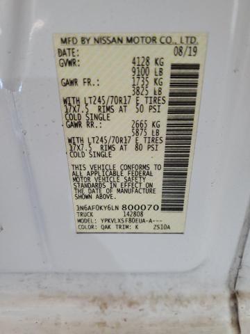 1N6AF0KY6LN800070 Nissan Nv 2500 Sv