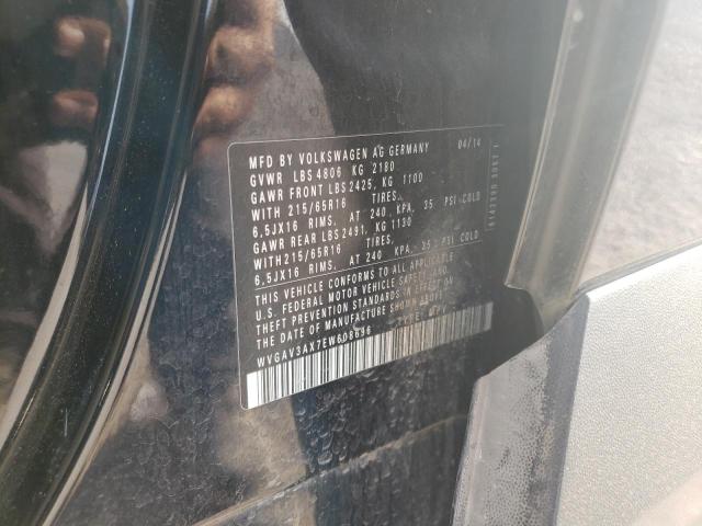 WVGAV3AX7EW608696 Volkswagen TIGUAN S