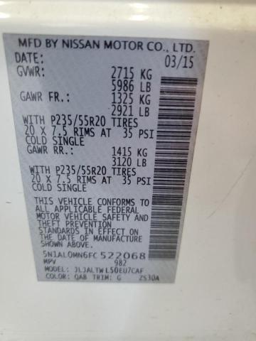 5N1AL0MN6FC522068 Infiniti QX60