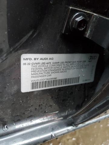 WAUGUDGY1NA085886 Audi A3 PREMIUM