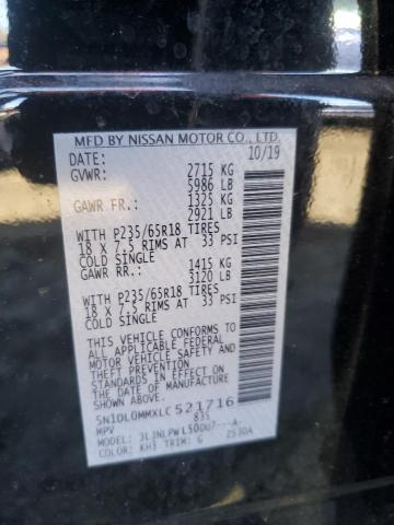 5N1DL0MMXLC521716 Infiniti QX60 LUXE