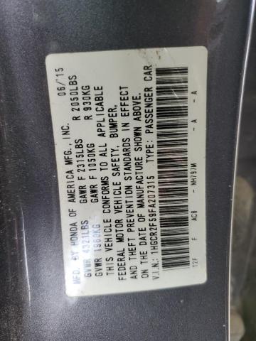 1HGCR2F59FA207315 Honda Accord Sport