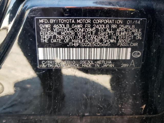 JTHBF1D22E5025645 Lexus IS 250