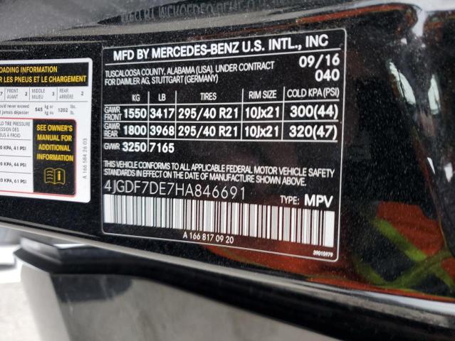4JGDF7DE7HA846691 Mercedes-Benz Gls 550 4matic
