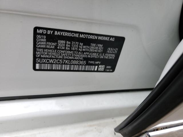 5UXCW2C57KL088365 BMW X7 Xdrive40i