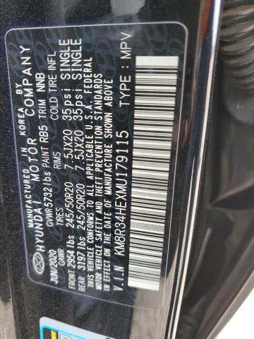 KM8R34HEXMU179115 Hyundai Palisade Sel