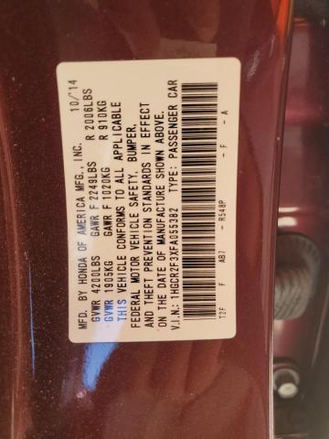 1HGCR2F3XFA055382 Honda ACCORD LX