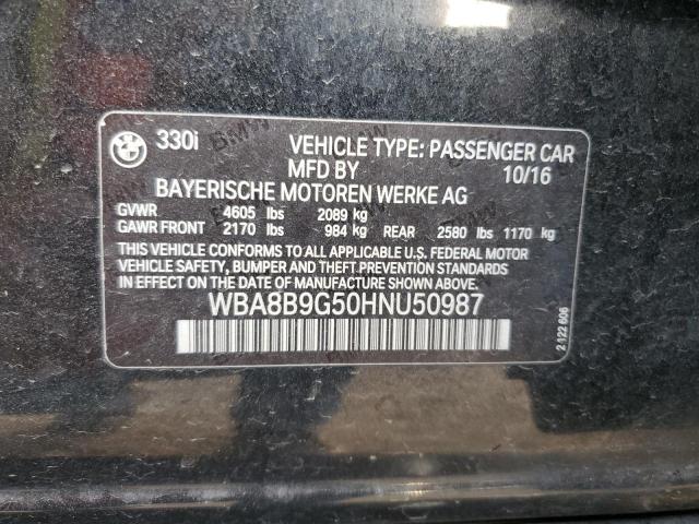 WBA8B9G50HNU50987 BMW 330 I