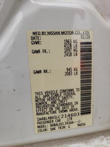 1N4BL4BV1LC214603 Nissan ALTIMA S