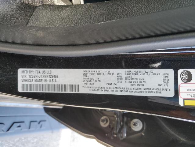 1C6SRFJTXNN129469 RAM 1500 Laie