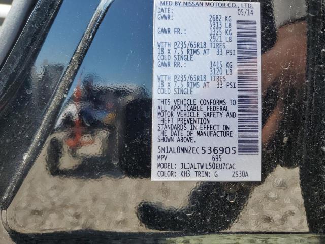5N1AL0MN2EC536905 Infiniti QX60