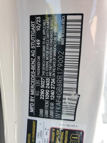 W1KAF4GB8RR179002 Mercedes-Benz C 300