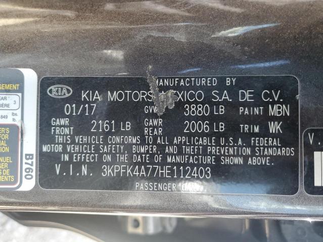 3KPFK4A77HE112403 KIA FORTE LX
