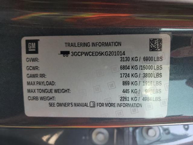 3GCPWCED5KG201014 Chevrolet Silverado C1500 Lt