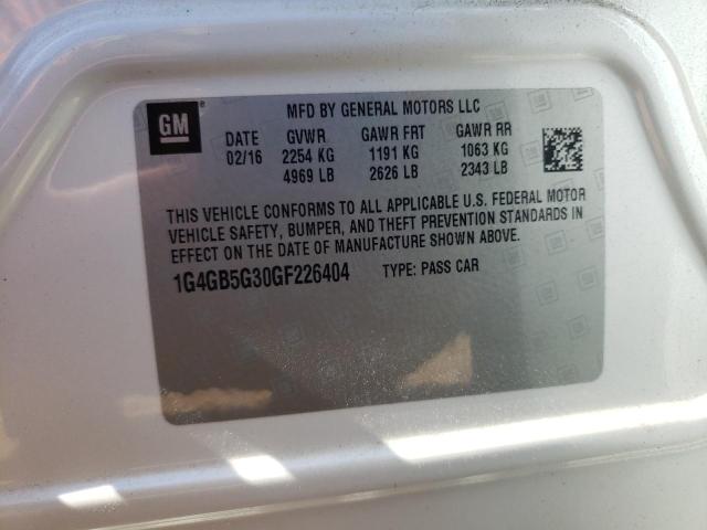 1G4GB5G30GF226404 Buick Lacrosse