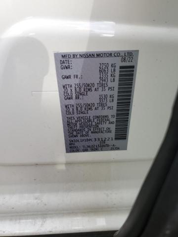 5N1DL1FS9PC331221 Infiniti QX60 LUXE