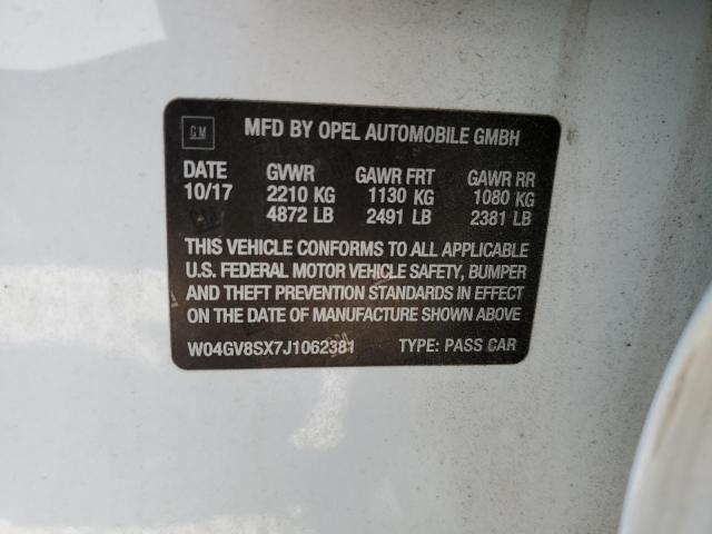 W04GV8SX7J1062381 Buick Regal Tourx Essence