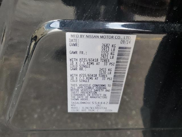 5N1AL0MM2EC554442 Infiniti QX60