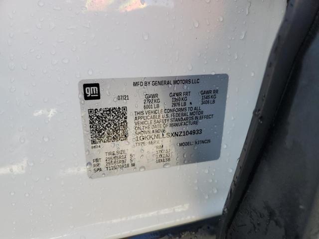 1GKKNLLSXNZ104933 GMC Acadia At4