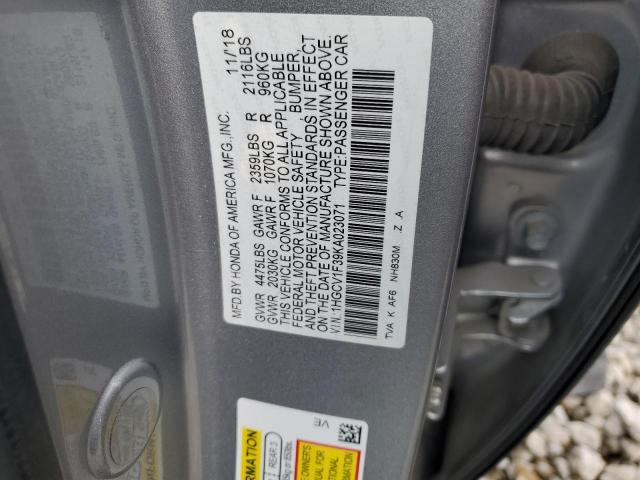 1HGCV1F39KA023071 Honda Accord Sport