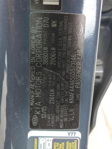 KNAFX4A65G5573146 KIA FORTE LX