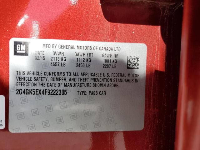 2G4GK5EX4F9222305 Buick Regal