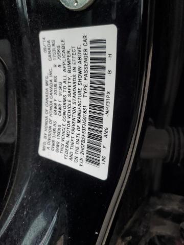 2HGFB2F53FH501831 Honda Civic Lx