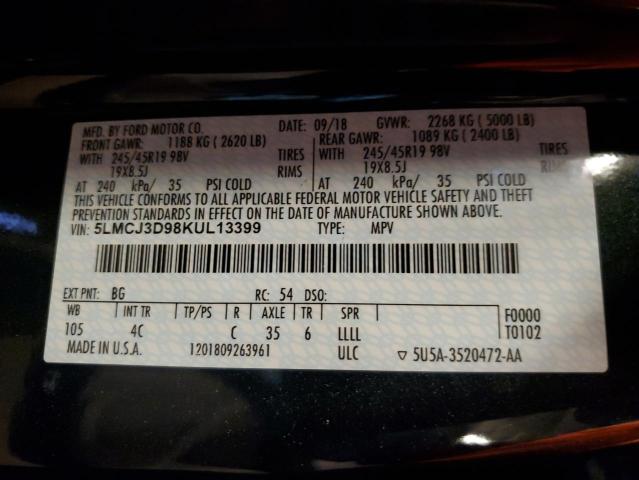 5LMCJ3D98KUL13399 Lincoln Mkc Reserve