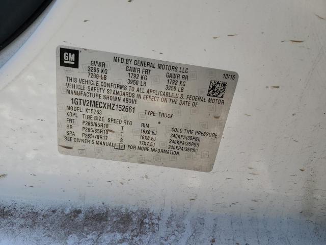 1GTV2MECXHZ152661 GMC Sierra K1500 Sle