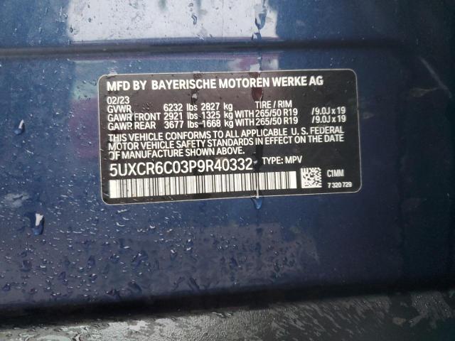 5UXCR6C03P9R40332 BMW X5 Xdrive40i